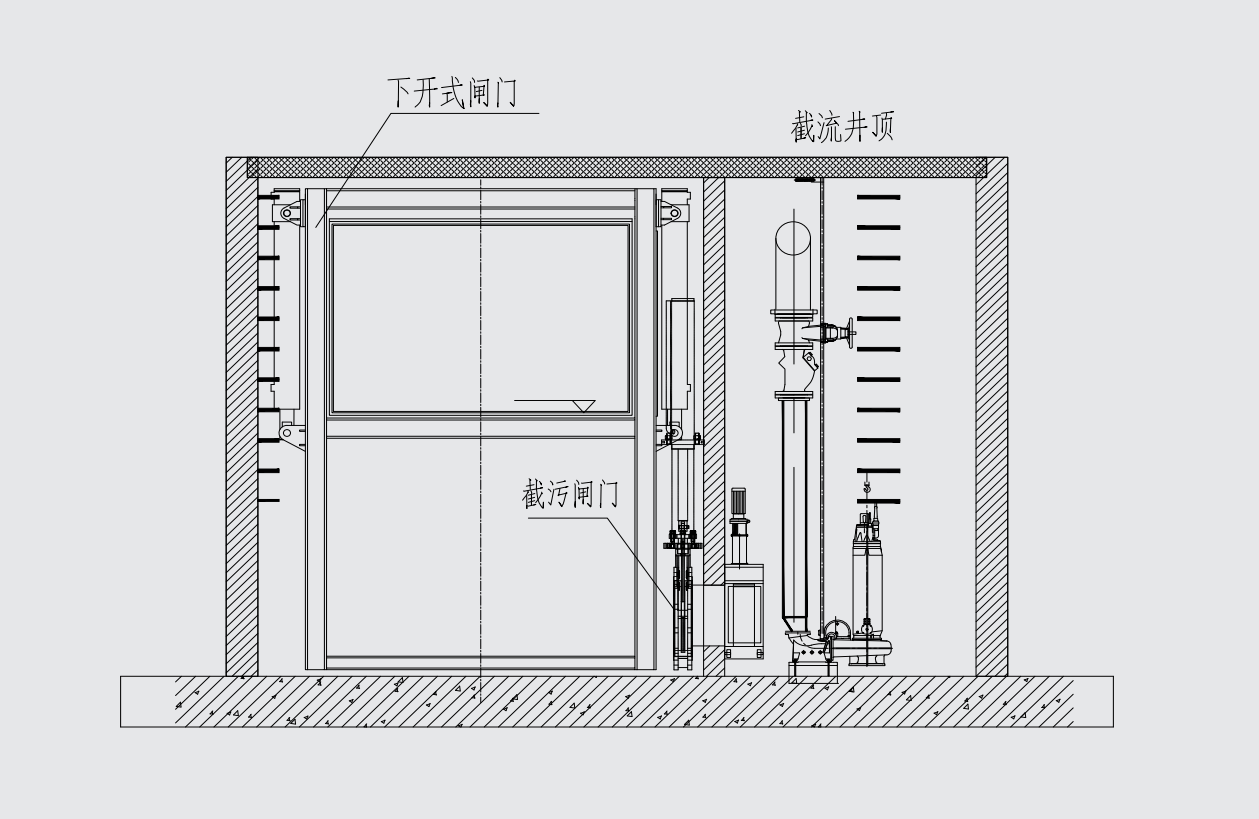 裝配式渠道智能截流井堰門