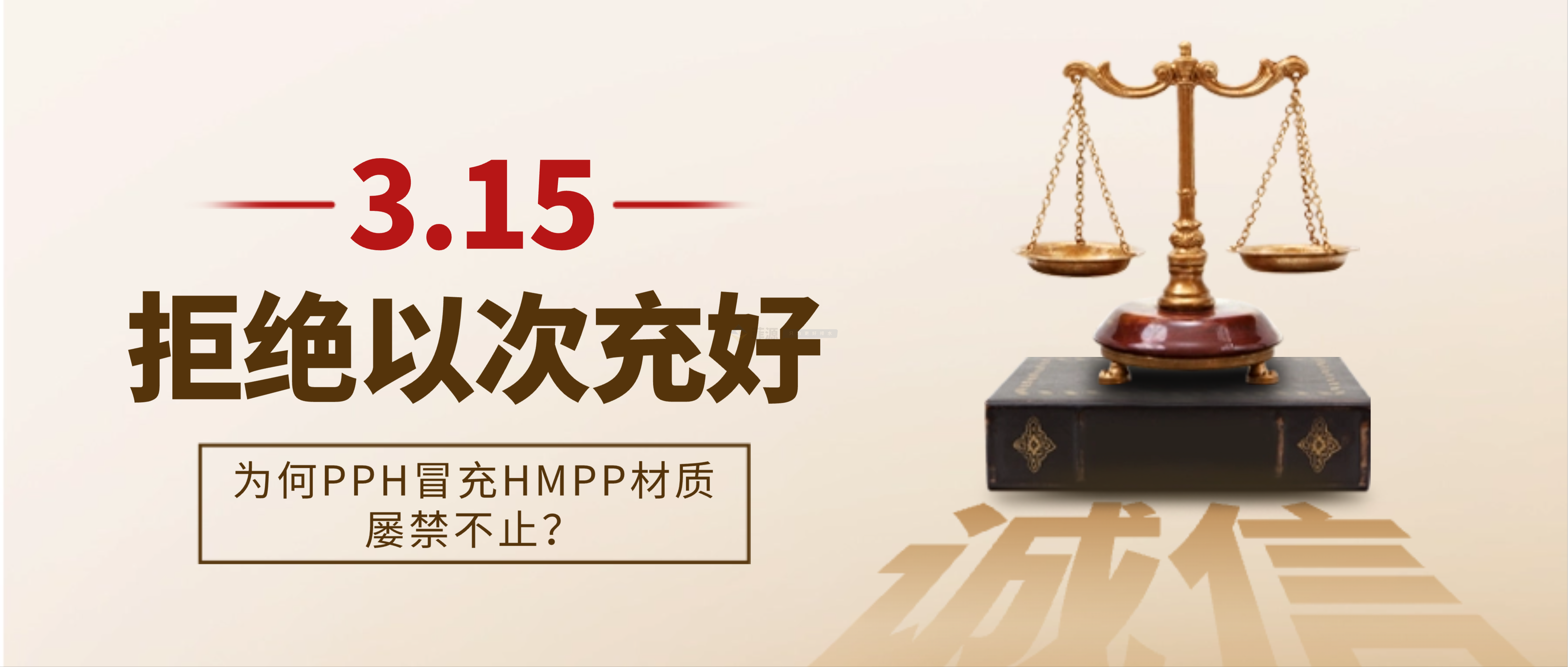 拒絕以次充好，為何PPH冒充HMPP材質(zhì)屢禁不止？